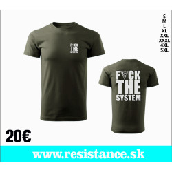 Tričko Fuck the System 2026